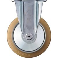 ハンマーキャスター ハンマー 固定式ウレタン車輪(スチール・ローラーベアリング)125mm 420SRP-URB125 1個（直送品）