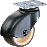 ハンマーキャスター ハンマー 平付け旋回式ウレタン車輪(ナイロンホイール)50mm 本体:黒色 451P-UR50 1個 814-1481（直送品）