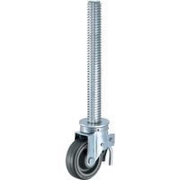ハンマー 足場用旋回式ゴム車輪(ナイロンホイール・ボールベアリング)150mm トータルロック 505SA-CHR150 1個（直送品）
