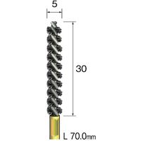 ミニター ミニモ スパイラルホールブラシ 馬毛 φ5 FD2009 1本 853-0399（直送品）