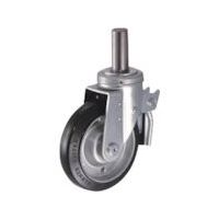 ハンマーキャスター ハンマー 差込み旋回式ゴム車輪 150mm トータルロック 615SK-R150 1個 814-3346（直送品）