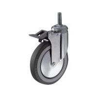ハンマー ねじ込み旋回式ウレタン車輪(ナイロンホイール・ボールベアリング)150mm トータルロック 915MA-KUB150 1個（直送品）