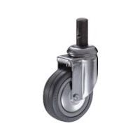 ハンマーキャスター ハンマー 差込み旋回式ゴム車輪(ナイロンホイール・ボールベアリング)100mm 920MK-RB100 1個（直送品）