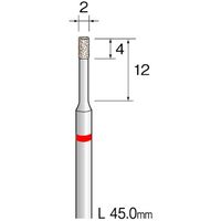 ミニター ミニモ 精密電着CBNバー 超硬軸#140 φ2 JA2022 1本 852-7845（直送品）