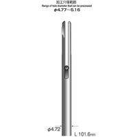 ミニター ミニモ スリットホールバー 片刃 軸径4.72mm KA4207 1本 837-3779（直送品）