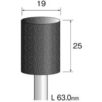 ミニター ミニモ ブラック砥石 A#60 φ19 (10本入) CA6107 1袋(10本) 852-6333（直送品）
