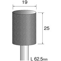 ミニター ミニモ グレー砥石 A/WA#60 φ19 (10本入) CA6147 1袋(10本) 852-6339（直送品）