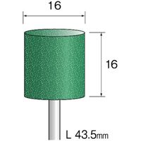 ミニター ミニモ グリーン砥石 GC#100 φ16 (10本入) CA3280 1袋(10本) 852-6308（直送品）