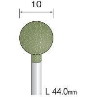 ミニター ミニモ 研磨用ゴム砥石 WA ミディアム#320 φ10 (10本入) DB3135 1袋(10本) 852-6925（直送品）