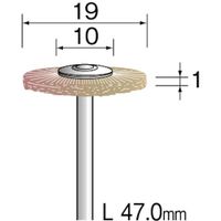 ミニター ミニモ 毛ブラシ ホイール 豚毛 ハード φ19 (10本入) FC1034 1袋(10本) 853-0343（直送品）