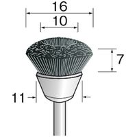 ミニター ミニモ 金属ブラシ カップ スチール φ18 (10本入) FC4301 1袋(10本) 853-0372（直送品）