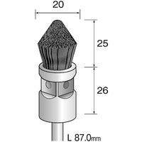ミニター ミニモ 金属ブラシ 異形 ステンレス φ25 (3個入) FC4763 1袋(3本) 853-0390（直送品）