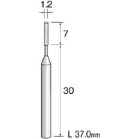 ミニター ミニモ 精密砥石 WA砥粒#320 φ1.2 (5本入) JA3102 1袋(5本) 852-7074（直送品）
