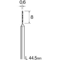 ミニター ミニモ スチールドリル φ0.6 (10本入) KA1002 1袋(10本) 837-3688（直送品）