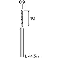 ミニター ミニモ スチールドリル φ0.9 (10本入) KA1005 1袋(10本) 837-3691（直送品）