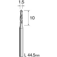 ミニター ミニモ スチールドリル φ1.5 (10本入) KA1011 1袋(10本) 837-3697（直送品）