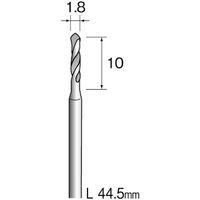 ミニター ミニモ スチールドリル φ1.8 (10本入) KA1014 1袋(10本) 837-3700（直送品）