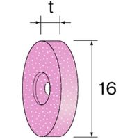 ミニター ミニモ PA砥石ホイール #120 (10個入) 外径16mm 幅1.6mm NA1511 1パック(10個) 852-7096（直送品）