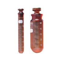 東京硝子器械 TGK 透明共通丸底沈澱管目付15mL茶10本 121-04-71-53 1箱(10本) 189-2615（直送品）