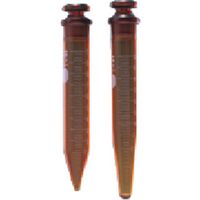 東京硝子器械 TGK 共通沈澱管50mL茶 105H 10本 121-04-53-35 1箱(10本) 190-5090（直送品）