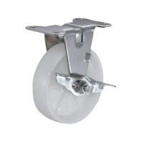 ハンマーキャスター ハンマー Eシリーズ固定式ナイロン車輪 100mm ストッパー付 415ER-N100 1個 127-7291（直送品）