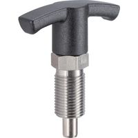 ロームヘルド・ハルダー HALDER インデックスボルト 六角カラーロック機構Tグリップ付 ステン 22110.0940 1個（直送品）