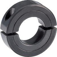 ロームヘルド・ハルダー HALDER セットカラー 2分割型 スチール、黒 25069.0214 1個 105-7302（直送品）