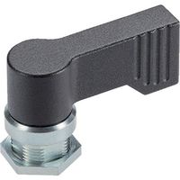 ロームヘルド・ハルダー HALDER リテーニングキャッチ ウィンググリップ オネジ付 黒 24101.0262 1個 105-7055（直送品）