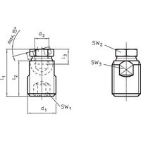 ロームヘルド・ハルダー HALDER ハンドクランク DIN469ストレート 形状F 24330.0151 1個 120-3870（直送品）