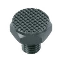 ロームヘルド・ハルダー HALDER レストボタン オネジ付、セレーション付 ピン径M12 全長24 22690.0201 1個（直送品）