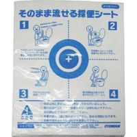 イトマン そのまま流せる採便シート1000枚入 6607011 1ケース(1000枚) 381-9465（直送品）