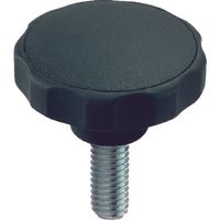 ロームヘルド・ハルダー HALDER スターグリップ オネジ付 プラスチック 黒 24750.0180 1個 107-3033（直送品）