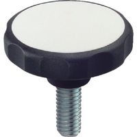 ロームヘルド・ハルダー HALDER スターグリップ オネジ付 プラスチック 白 24750.0181 1個 108-0074（直送品）