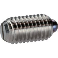 HALDER スプリングプランジャ スラストピン、スロット付インチ快削鋼 ボール径0.119 2B020.0172 1個（直送品）