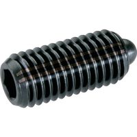 HALDER スプリングプランジャ スラストピン、六角穴付インチ快削鋼 ボール径0.374 2B030.0083 1個（直送品）