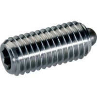 HALDER スプリングプランジャ スラストピン、六角穴付インチ快削鋼 ボール径0.119 2B030.0144 1個（直送品）