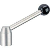 ロームヘルド・ハルダー HALDER クランピングレバー メネジ付 ステンレス鋼、サンドブラスト 24430.0236 1個（直送品）