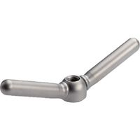 ロームヘルド・ハルダー HALDER クランプナットレバー ダブルレバー ステンレス鋼 24470.0810 1個 106-6534（直送品）