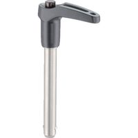 HALDER ボールロックピンセルフロッキングL形グリップ付 ステンレス ピン径5ピン長さ80 22340.0111 1個（直送品）