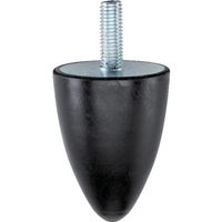 ロームヘルド・ハルダー HALDER ゴム バッファー パラボラ形 オネジ付 25150.0637 1個 107-8934（直送品）