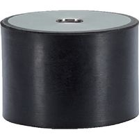 ロームヘルド・ハルダー HALDER ゴム バッファー 円筒形 メネジ付 ステンレス鋼 25150.1327 1個 107-3023（直送品）