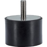 ロームヘルド・ハルダー HALDER ゴム バッファー 円筒形 オネジ付 ステンレス鋼 25150.1486 1個 108-0123（直送品）