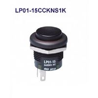 NKKスイッチズ 低背形押ボタンスイッチ LP ボタン赤 単極ONー(ON) LP01-15CCKSS1R 1個 183-0701（直送品）