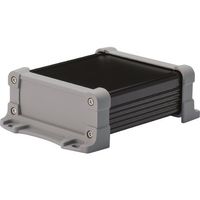 タカチ電機工業 タカチ フランジ足付 防水アルミケース ブラック/グレー EXWF7-4-11BG 1台 196-0383（直送品）