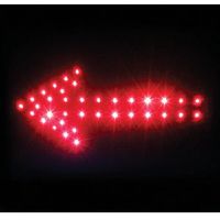 トーグ安全工業 トーグ LED矢印シート大 赤 ARS-1 1枚 854-7506（直送品）