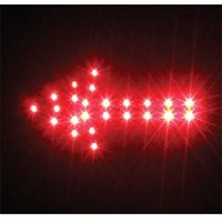 トーグ安全工業 トーグ LED矢印シート小 赤 ARS-1S 1枚 854-7507（直送品）
