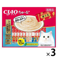（バラエティパック）いなば CIAO チャオ ちゅーる 猫 シーフードバラエティ 国産（14g×40本）3袋 ちゅ～る キャットフード おやつ