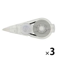 無印良品 修正テープカートリッジ テープ約幅5mm×長さ10m 1セット（1個×3） 良品計画