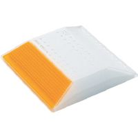 積水樹脂 積水 縁石鋲 ナイトリバーEX CR30S―W―Y 本体白 黄片面反射タイプ 1個 404-1602（直送品）