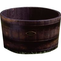 長谷川工業 ハセガワ ウイスキー樽プランター 椀型70 ブラック GB-7240 1個 136-3958（直送品）